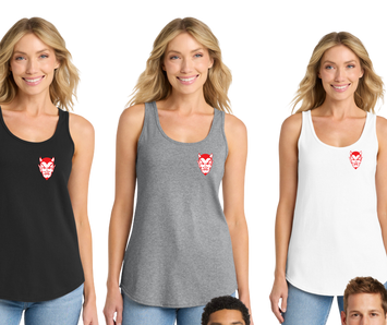 Ladies Red Devil band tank top