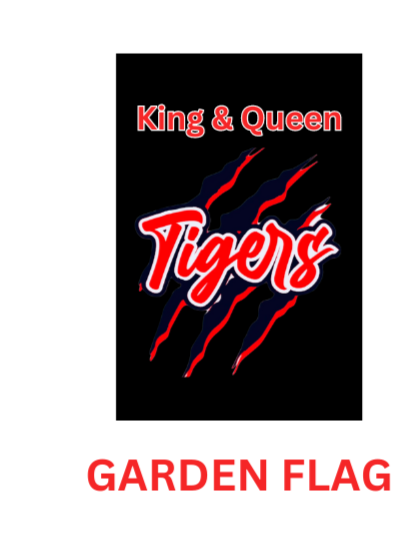 Tigers garden flag
