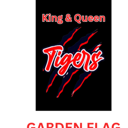 Tigers garden flag