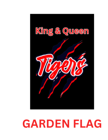 Tigers garden flag