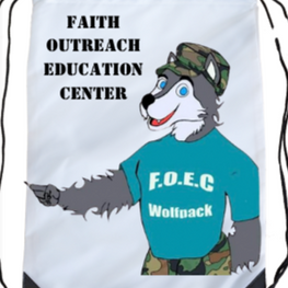 Faith Outreach Education Center drawstring bag