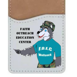 Huskies phone credit card holder
