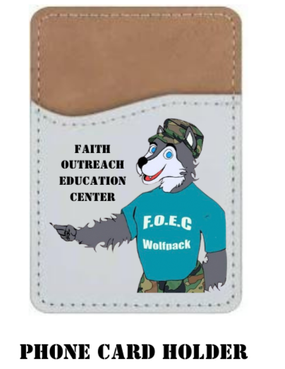 Huskies phone credit card holder