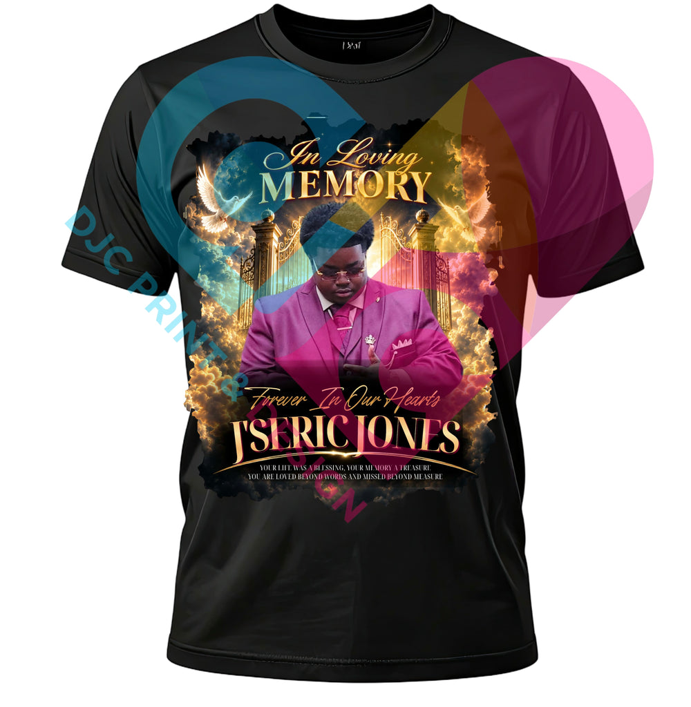 J’seric Jones Memorial T-shirt (image is enlarged to show detail) (Copy)
