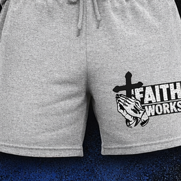 Faith Works sweat shorts