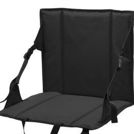 Red devil band thin stadium chair with back