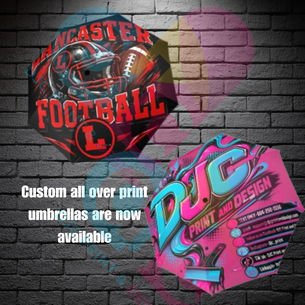 Custom All over print umbrellas