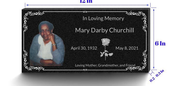 Custom grave marker (photos will be black and white)