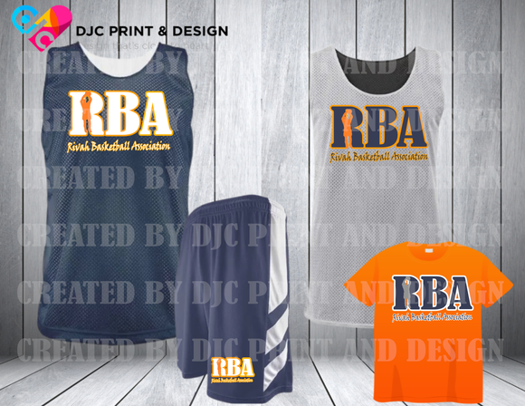 Rivah Basketball Association Uniforms and cotton t-shirt