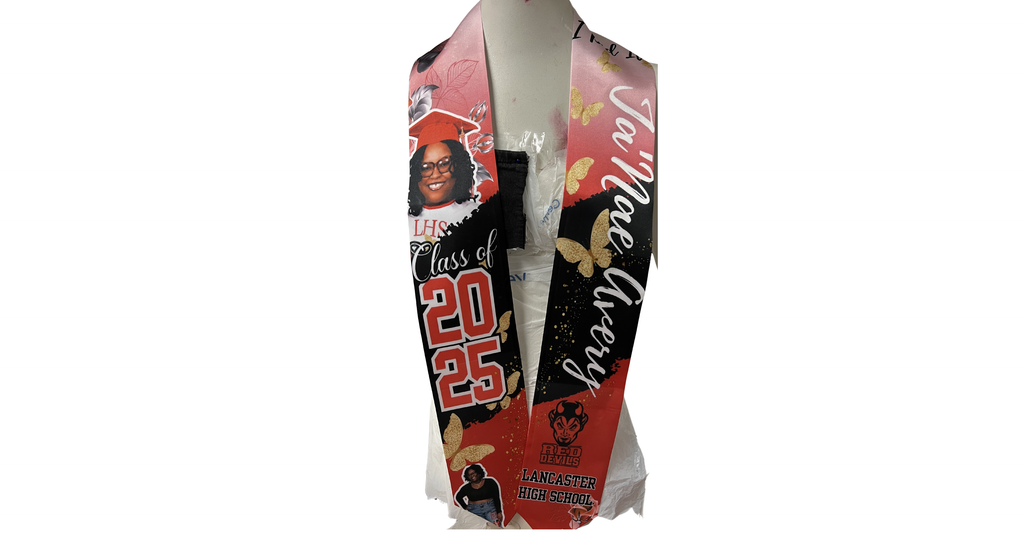 Sublimation graduation stole